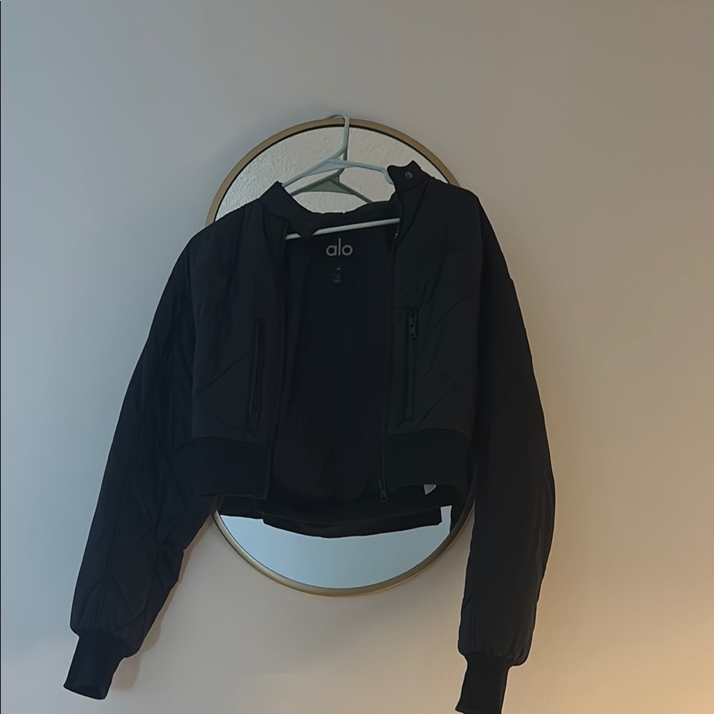 ALO Yoga Women's Black Bomber Jacket